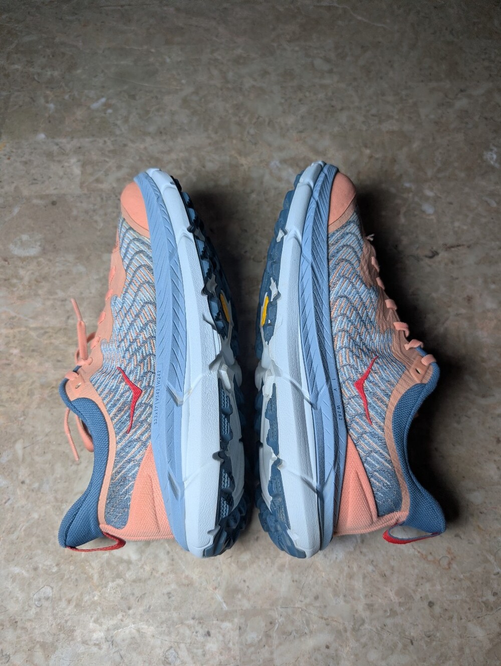 Hoka Mafate Speed 4 Trail Running Shoes Papaya Real Teal Women's Size 9.5 No Box - Picture 5 of 11